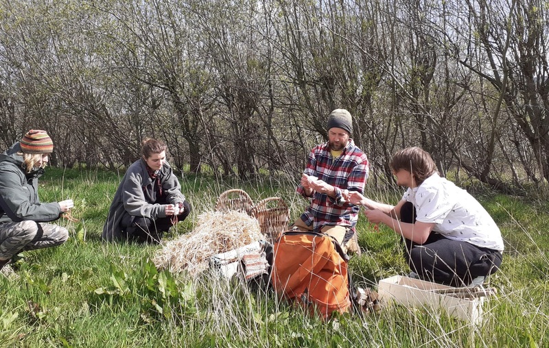 Young residents from our City Community at a bushcraft outdoor learning session with Sam Gardiner, Outdoor Education Officer